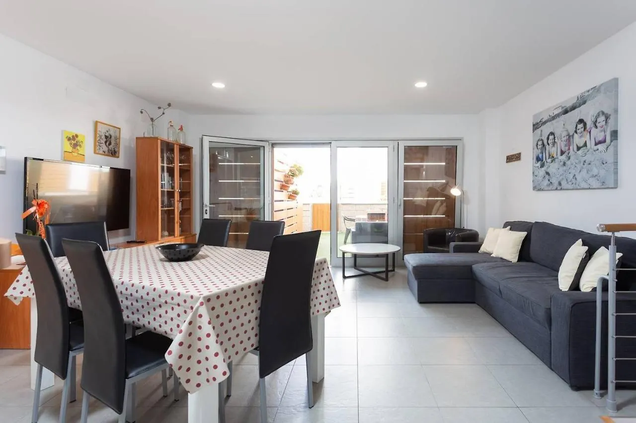 Apartment Ferienwohnung El Medano Duplex 1Ra Linea De Playa Spanien